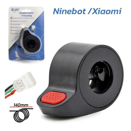 MOBILITATE URBANA - Maneta acceleratie trotineta, compatibila XIAOMI/NINEBOT, conector JST ZH, negru