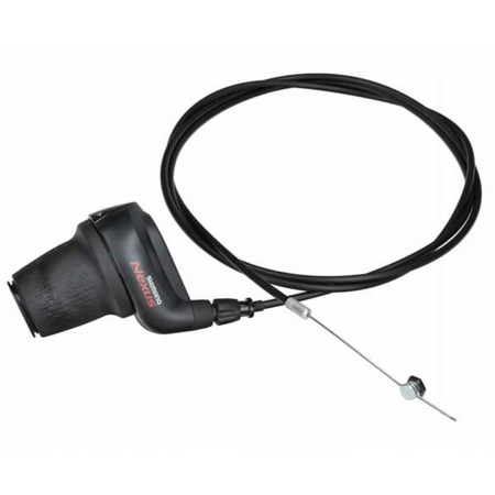 Maneta schimbator dreapta/spate SHIMANO Nexus-7 SL-C3000-7L RevoShift, cablu 2310 mm, 7 viteze, negru [4]