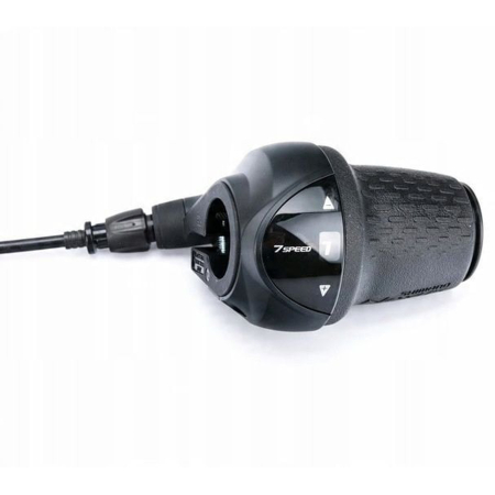 Maneta schimbator dreapta/spate SHIMANO Nexus-7 SL-C3000-7L RevoShift, cablu 2310 mm, 7 viteze, negru [2]