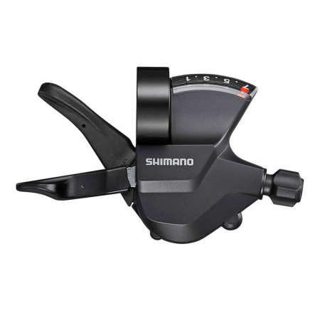 MANETE SCHIMBATOARE - Maneta schimbator dreapta/spate SHIMANO Altus RapidFire Plus SL-M310-R7A, cablu 2050 mm, 7 viteze, negru