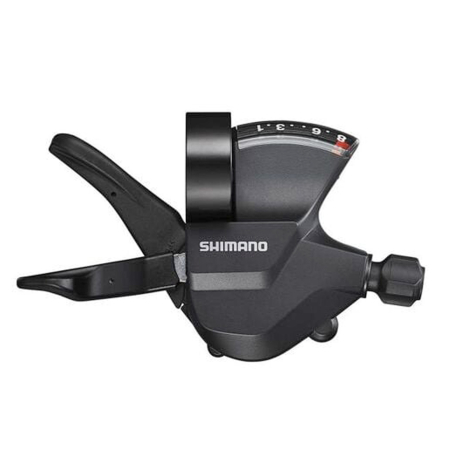 TRANSMISIE - Maneta schimbator dreapta/spate SHIMANO Altus RapidFire Plus SL-M315-8-RA, cablu 2050 mm, 8 viteze, negru