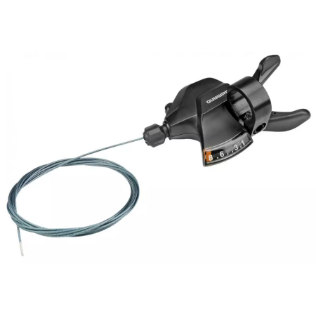 Maneta schimbator dreapta/spate SHIMANO Altus RapidFire Plus SL-M315-8-RA, cablu 2050 mm, 8 viteze, negru [1]