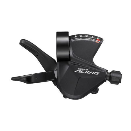 MANETE SCHIMBATOARE - Maneta schimbator dreapta/spate SHIMANO Alivio SL-M3100-R RapidFire Plus, 9 viteze, negru