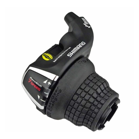 MANETE SCHIMBATOARE - Maneta schimbator dreapta/spate SHIMANO Tourney SL-RS35-7R, RevoShift, 7 viteze, negru
