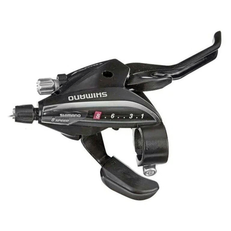 Maneta schimbator/frana dreapta/spate SHIMANO Acera ST-EF65-8R-2A EZ-Fire Plus, cablu 2050 mm, 8 viteze, negru [2]