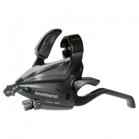 FRANE - Maneta schimbator/frana fata/stanga SHIMANO Altus EZ-Fire Plus ST-EF5002, 3 viteze, negru