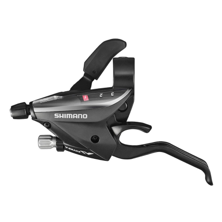 FRANE - Maneta schimbator/frana stanga/fata SHIMANO Acera ST-EF65-2L-SBL EZ-Fire Plus, cablu 1800 mm, 3 viteze, negru