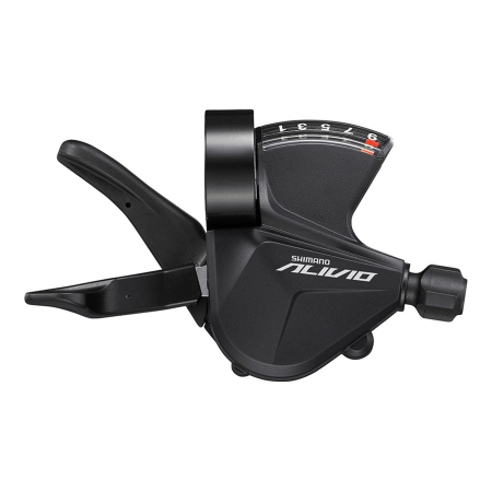 MANETE SCHIMBATOARE - Maneta schimbator dreapta/spate SHIMANO Alivio RapidFire Plus SL-M3100, 9 viteze, negru