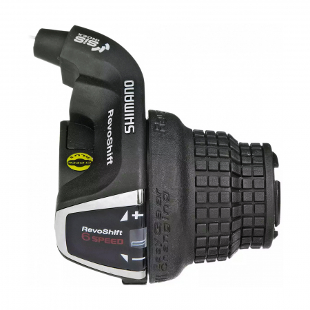 MANETE SCHIMBATOARE - Maneta schimbator dreapta/spate SHIMANO Tourney SL-RS35-6R, RevoShift, 6 viteze, negru
