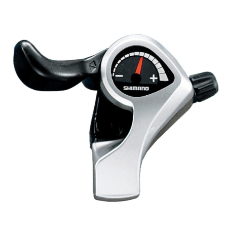 MANETE SCHIMBATOARE - Maneta schimbator stanga/fata SHIMANO Tourney SL-TX50-L, cablu 1800 mm, 3 viteze, argintiu