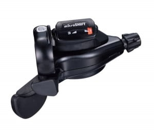 Manete schimbatoare - Maneta schimbator stanga 3 viteze Microshift TS71-3L, 1700mm, negru