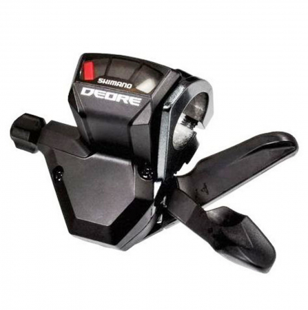 MANETE SCHIMBATOARE - Maneta schimbator stanga/fata SHIMANO Deore RapidFire Plus SL-M590-LB, 3 viteze, negru