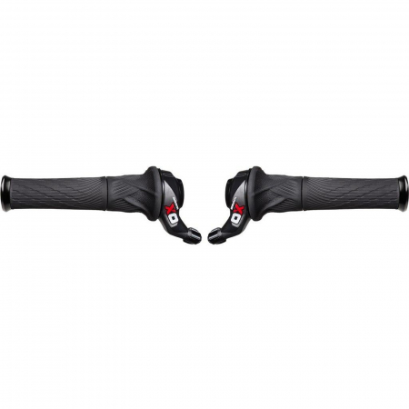 Set manete schimbator SRAM X.0 Twister-Gripshift, 3x10 viteze, negru/rosu [1]