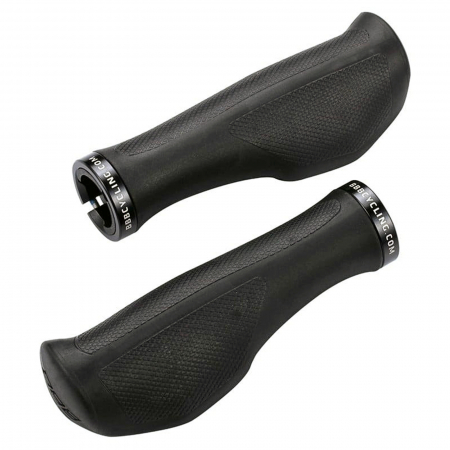 DIRECTIE - Mansoane BBB ErgoFix 132x22.2 mm, kraton/gel, negre