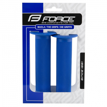 Mansoane FORCE BMX 130 mm, cauciuc, albastre [1]