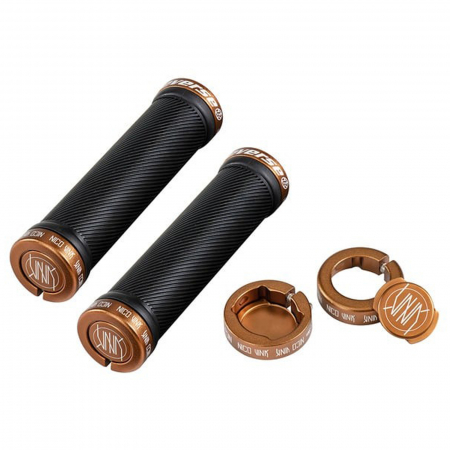 DIRECTIE - Mansoane REVERSE Nico Vink Lock On 30/130 mm, negru/aramiu