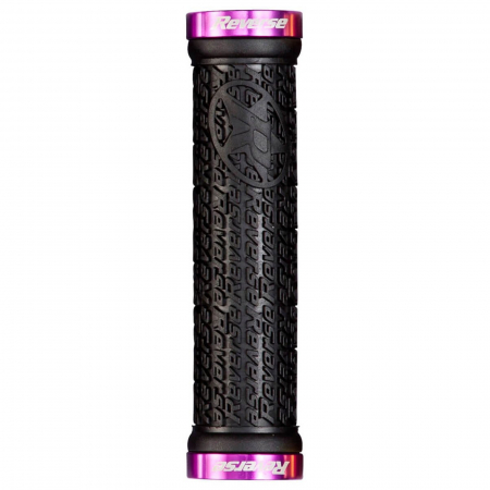 Mansoane REVERSE Stamp Lock-On 30/135 mm, cauciuc negru/mov [0]