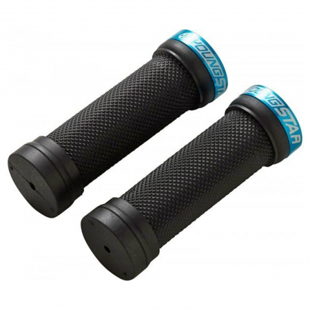 MANSOANE - Mansoane REVERSE Youngstar Lock-on 28x98 mm, cauciuc negru/bleu