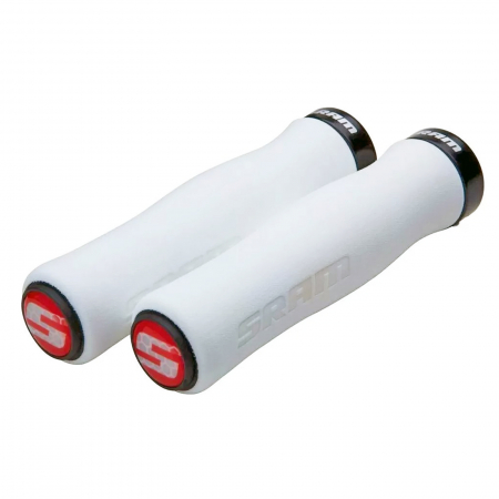 ACCESORII/COMPONENTE - Mansoane SRAM Locking Grips Foam 32/129 mm, spuma alb/negru