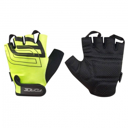 ECHIPAMENT CICLISM - Manusi FORCE Sport fluo/negru, marime L