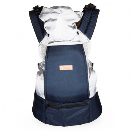 PORT BEBE - Marsupiu COCCOLLE Gemini albastru