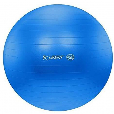 MINGI FITNESS - Minge gimnastica LIFEFIT, diametru 55 cm, albastru