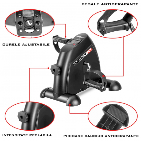 Mini bicicleta fitness ENERGY FIT, negru [6]