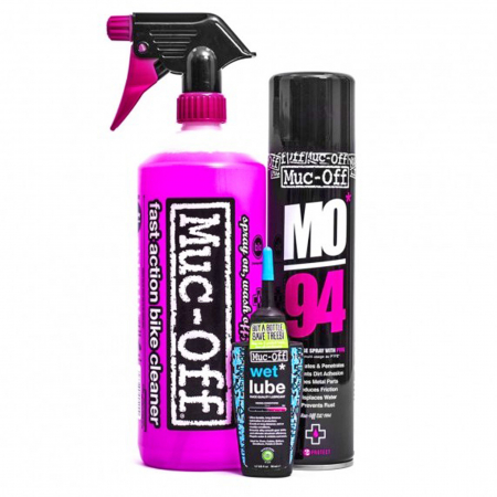 INTRETINERE - MUC-OFF Wash Protect and Lube Kit (Wet Lube Version)