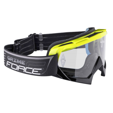 OCHELARI GOOGLES - Ochelari goggles FORCE Grime, lentile transparente + 10 tear offs