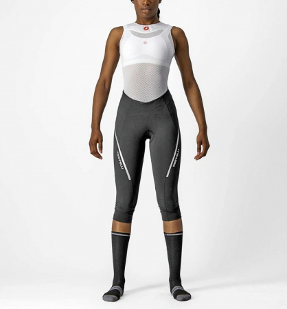 Pantaloni 3/4 de dama CASTELLI Velocissima 3 Knicker, negru/argintiu, marime XL [0]