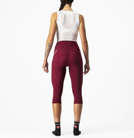 Pantaloni 3/4 de dama CASTELLI Velocissima 3 Knicker, visiniu/roz, marime M [1]