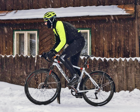 Pantaloni ciclism cu bretele FORCE Shard Windster [5]