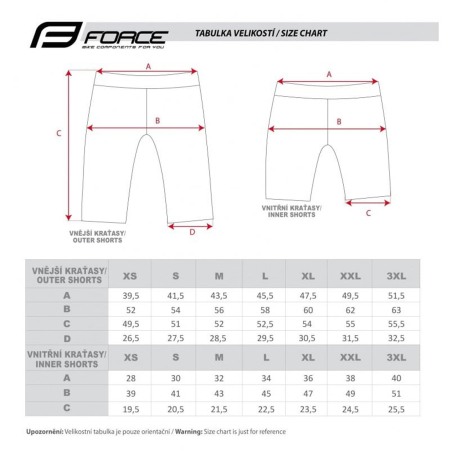 Pantaloni scurti cu bazon FORCE Storm [5]