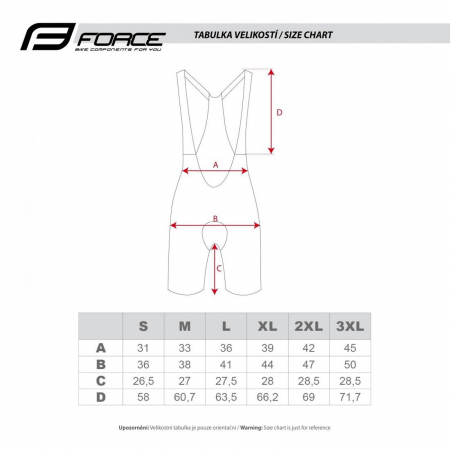 Pantaloni scurti cu bretele FORCE Action [6]