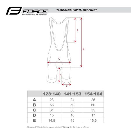 Pantaloni scurti cu bretele pentru copii FORCE Kid Victory [3]