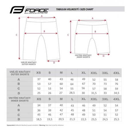 Pantaloni scurti cu interior detasabil FORCE MTB-11 [6]