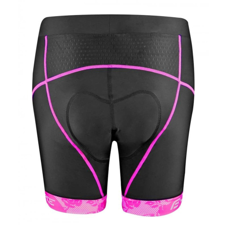 Pantaloni ciclism scurti cu bazon FORCE Rose Lady, de dame [1]