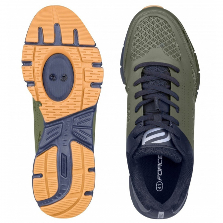Pantofi ciclism FORCE Go, army [2]