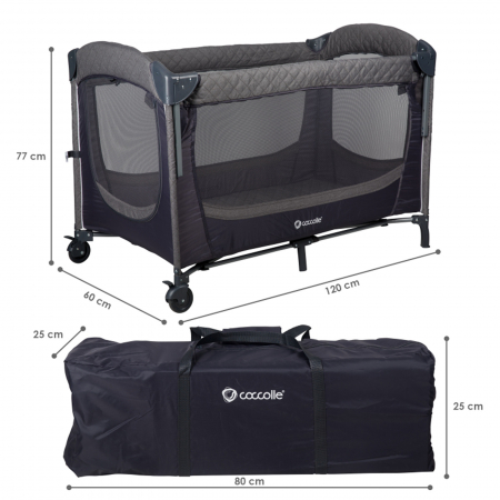 Patut co-sleeper COCCOLLE Insieme Greystone [11]