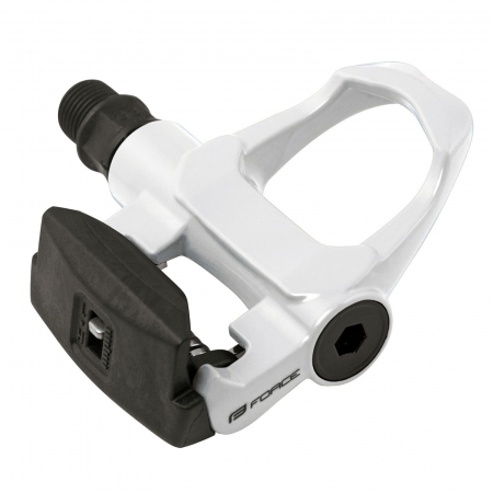 PEDALE SI ACCESORII - Pedale SPD FORCE Road aluminiu albe