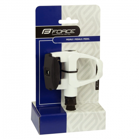 Pedale SPD FORCE Road aluminiu albe [3]