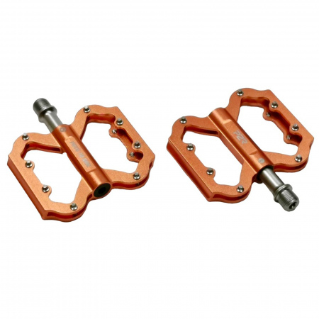 PEDALE - Pedale aluminiu P2R Flatman 50, 3SB, portocaliu