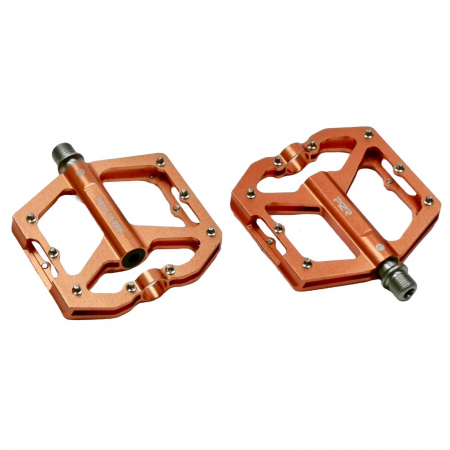 PEDALE - Pedale aluminiu P2R Flatman 60, 3SB, portocaliu