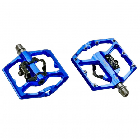 PEDALE - Pedale aluminiu P2R Flatman 70SPD, 3SB, albastru
