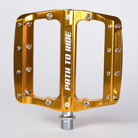 Pedale P2R Flatman 90 ETD, 3SB, aluminiu, auriu [1]
