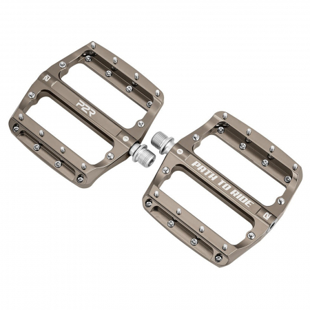 PEDALE - Pedale P2R Flatman 90 ETD, 3SB, aluminiu, argintiu