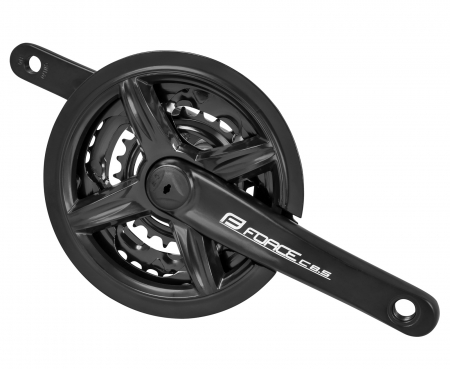 ANGRENAJE COMPLETE - Angrenaj pedalier FORCE C8.5 aluminiu, 28/38/48T, brat 175 mm, negru