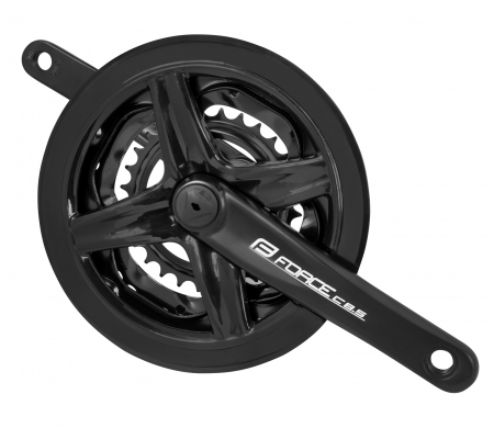 ANGRENAJE COMPLETE - Angrenaj pedalier FORCE C8.5 aluminiu, 28/38/48T, brat 175 mm, negru