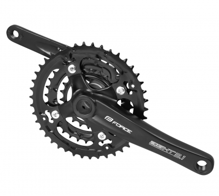 ANGRENAJE COMPLETE - Angrenaj pedalier FORCE Eight 3.1 aluminiu, 22/32/42T, brat 175 mm, negru