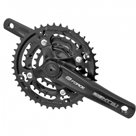 PEDALIERE - Pedalier FORCE Eight 3.1 aluminiu, 22/32/42T, brat 152 mm, negru
